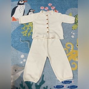 PEEKABOO white toddler pajama sets for 3T